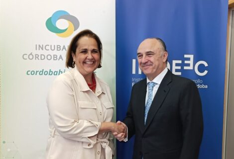 El IMDEEC y CaixaBank firman un convenio de colaboración para impulsar el programa de desarrollo de la Incubadora Córdoba Biotech