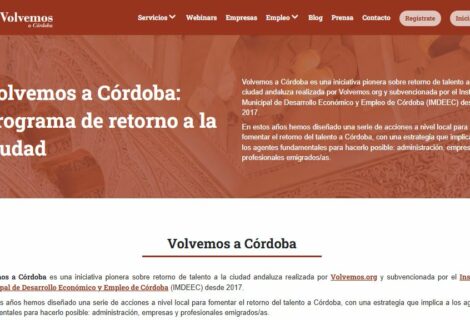 El Imdeec impulsa la octava edición de ‘Volvemos a  Córdoba’ con importantes novedades para el talento retornado