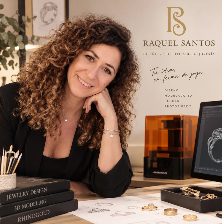 Presentación de Raquel Santos, diseño y prototipado de joyería